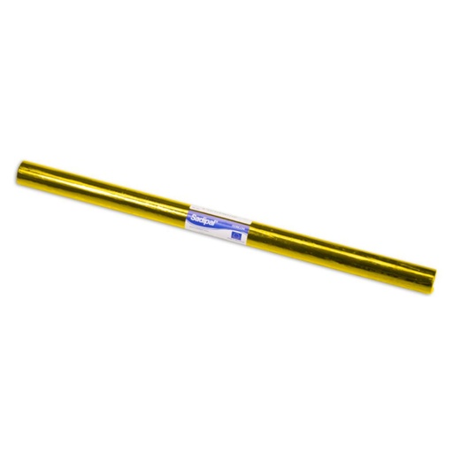[600098] PAPEL CELOFÁN AMARILLO INETA ROLLO 50 CM × 65 TREPADO 25HOJAS