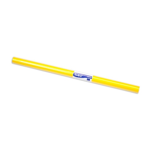 [600227] PAPEL CHAROL AMARILLO  ROLLO 50CM×16,25M