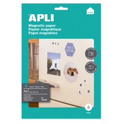 PAPEL MAGNÉTICO A4 INKJET – PACK DE 8 HOJAS (650 g/m²)