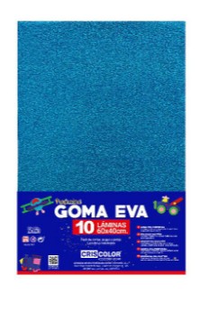 [825180] LAMINA EVA PURPURINA AZUL 40X60