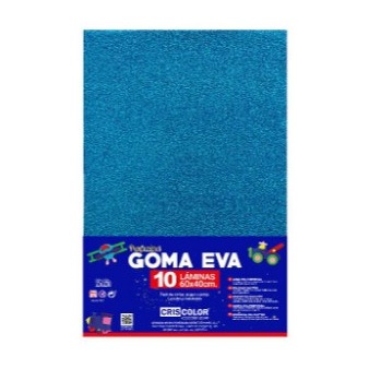 [825180] LAMINA EVA PURPURINA AZUL 40X60