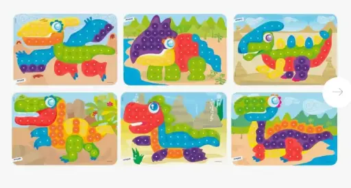 [825644] LAMINAS DINOS MINILAND 20MM 6UD-3 AÑOS