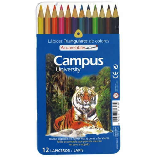 [630367] LAPICES CAMPUS ACUARELABLE 12