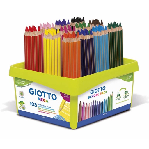 [649406] LAPICES COLORES GIOTTO MEGA 192 UDS