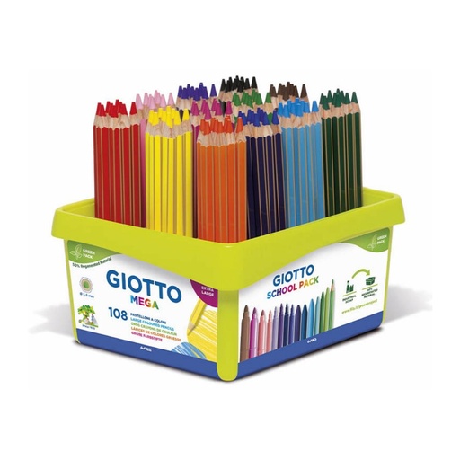 [649406] LAPICES COLORES GIOTTO MEGA 192 UDS