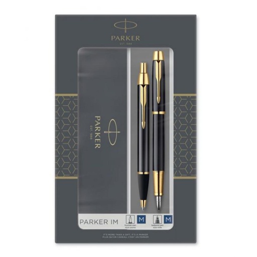 [118496] SET BOLÍGRAFO Y PLUMA PARKER 2093216 NEGRO 2 PIEZAS