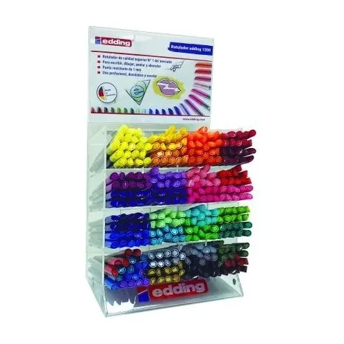 [120036] ROTULADOR EDDING EXPOSITOR 320 ROTULADORES 1200 COLORES SURTIDOS