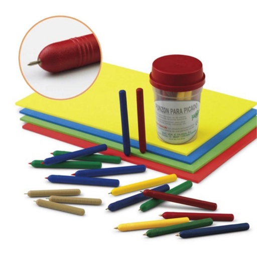 [649165] PUNZÓN DE PICADO SIMPLE MANGO PLÁSTICO Y PUNTA METÁLICA