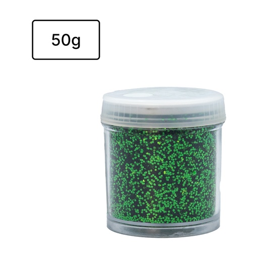 [825178] PURPURINA VERDE METALIZADO BRILLANTE BOTE 50G 