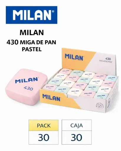 [080017] GOMAS MILAN 430 MIGA DE PAN CUADRADAS