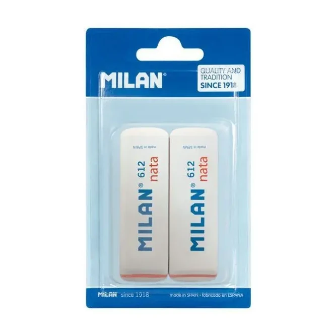 [120066] GOMAS MILAN NATA 612 BISELADAS 2 UNIDADES