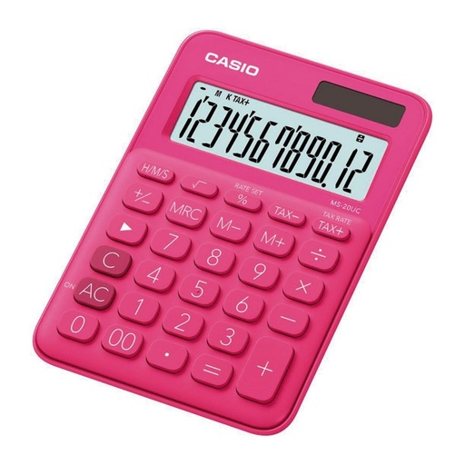[247859] CALCULADORA CASIO MS-20UC ROJO 