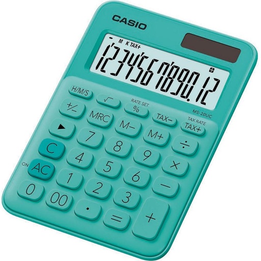 [247857] CALCULADORA CASIO MS-20UC VERDE
