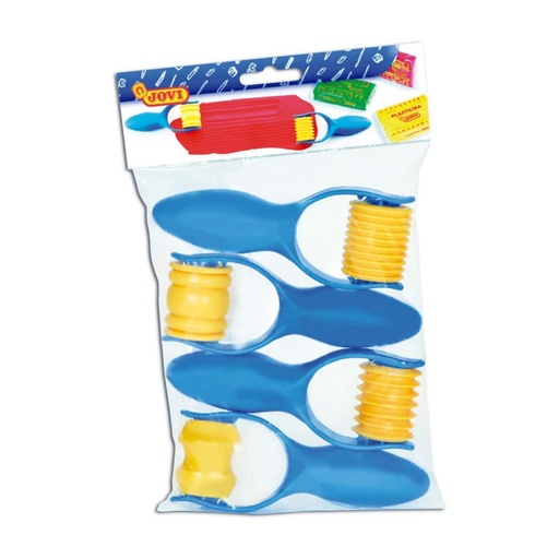 [649573] RODILLOS SURTIDOS PARA MARCAR Y MODELAR PASTA SET DE 4 FORMAS JOVI