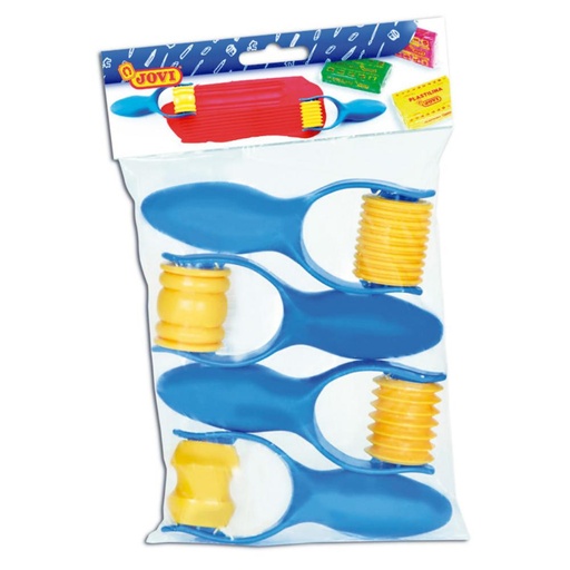 [649573] RODILLOS SURTIDOS PARA MARCAR Y MODELAR PASTA SET DE 4 FORMAS JOVI