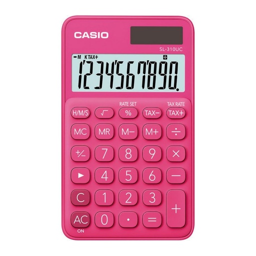 [247854] CALCULADORA CASIO SL-310UC ROJA 