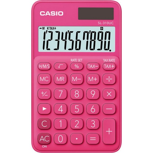 [247854] CALCULADORA CASIO SL-310UC ROJA 