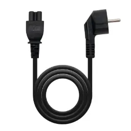 CABLE ALIMENTACION TREBOL (CEE7 A C5) 2 METROS NEGRO 