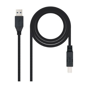 [170045] CABLE USB 3.0 IMPRESORA A-M-B-M  2 METROS NEGRO