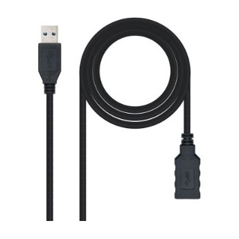 [170024] CABLE USB 3.0 TIPO A-M-A-H  3 METROS NEGRO