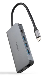[120823] HUB NANOCABLE 8 EN 1 USB-C