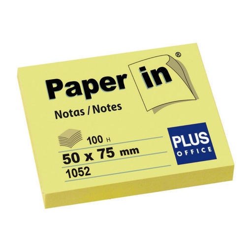 [001628] NOTA ADH.PAPER-IN 50X75 AMARILLO