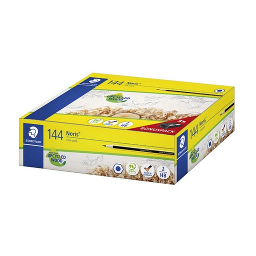 [118794] LÁPICES DE GRAFITO STAEDTLER NORIS Nº2 HB CLASSPACK 144 UNIDADES