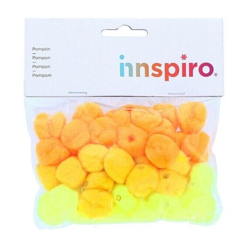 [825787] POMPON POLIPROPILENO AMARILLO 25MM 50 UDS
