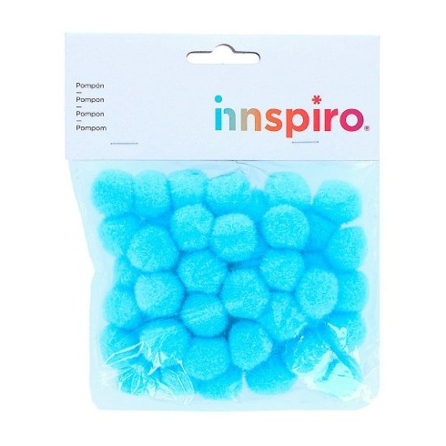 [825788] POMPON POLIPROPILENO AZUL 25MM 50 UDS