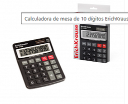 CALCULADORA DE MESA 10 DÍGITOS ERICHKRAUSE 