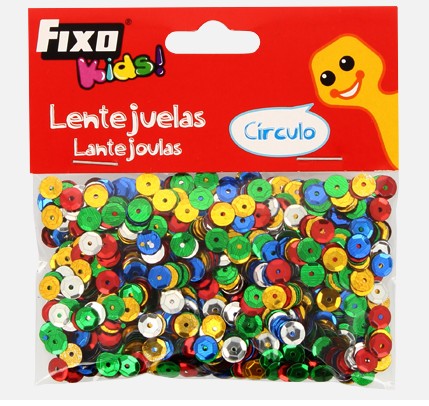 [825810] LENTEJUELAS FIXO KIDS 20 GR CÍRCULOS METALIZADOS