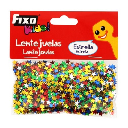 [825812] LENTEJUELAS FIXO KIDS 20 G ESTRELLA METALIZADOS