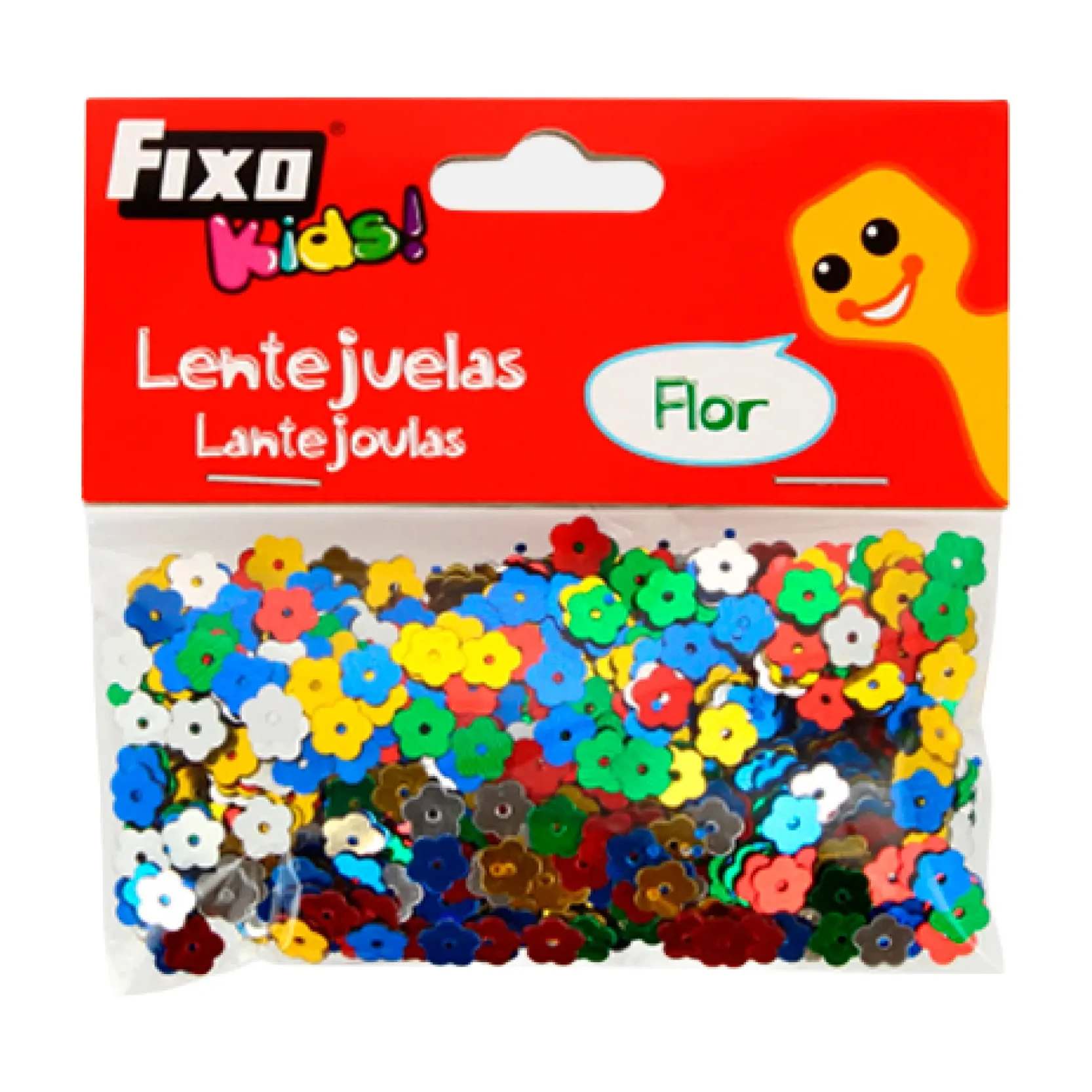 [825813] LENTEJUELAS FIXO KIDS 20 G FLORES METALIZADOS