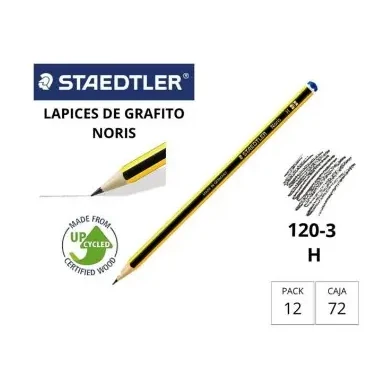 [080042] LÁPIZ DE GRAFITO STAEDTLER NORIS 120– 3H CABEZA  AZUL