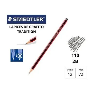 [119214] LÁPIZ DE GRAFITO STAEDTLER TRADITION 110 2B 