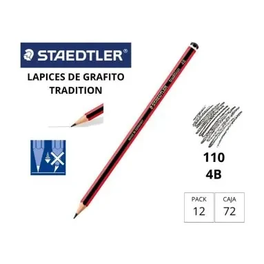 [119216] LÁPIZ DE GRAFITO STAEDTLER TRADITION 110 4B 