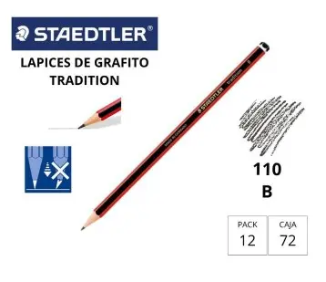 [119182] LÁPIZ DE GRAFITO STAEDTLER TRADITION 110 B 