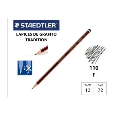 [119183] LÁPIZ DE GRAFITO STAEDTLER TRADITION 110 F 
