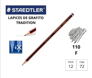 [119183] LÁPIZ DE GRAFITO STAEDTLER TRADITION 110 F 
