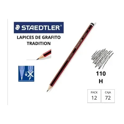 [119184] LÁPIZ DE GRAFITO STAEDTLER TRADITION 110 H 