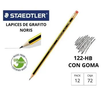 [080045] LÁPIZ STAEDTLER NORIS Nº2 HB CON GOMA