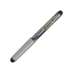 PLUMA PILOT V PEN SILVER NEGRO