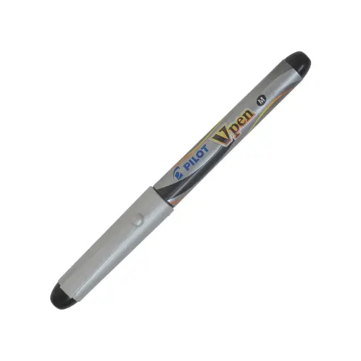 [119388] PLUMA PILOT V PEN SILVER NEGRO