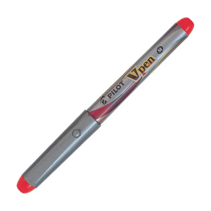 [119390] PLUMA PILOT V PEN SILVER ROJO