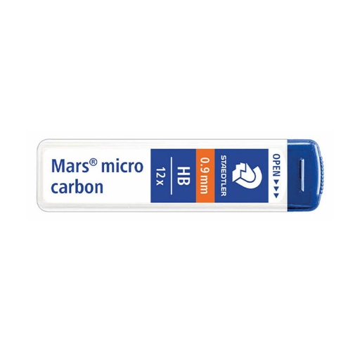 [080093] MINAS MARS MICRO CARBON 0,9MM HB TUBO 12 UDS STAEDTLER