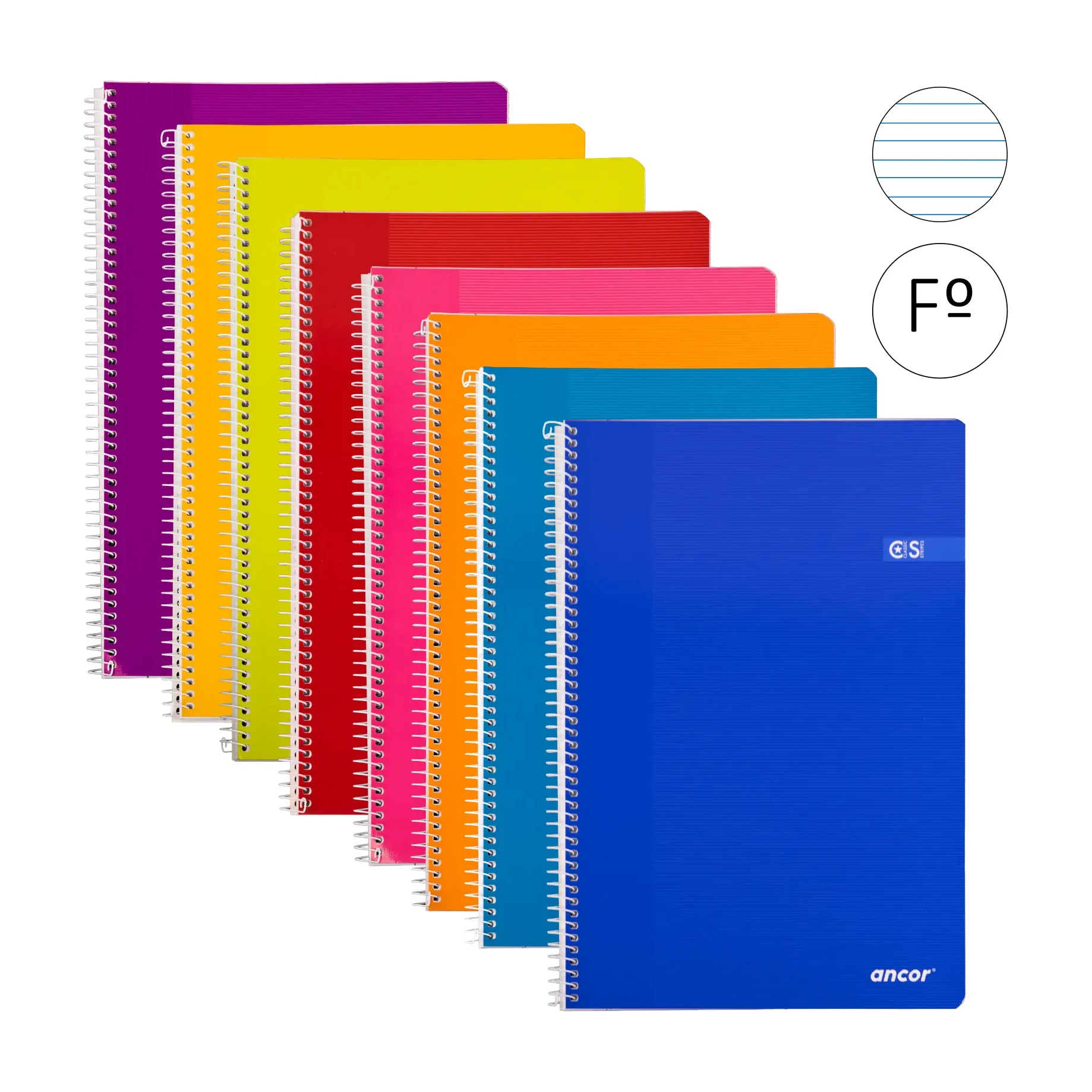 [001151] BLOC ESPIRAL FOLIO TAPA BASICA 80 HOJAS 60 GRAMOS HORIZONTAL