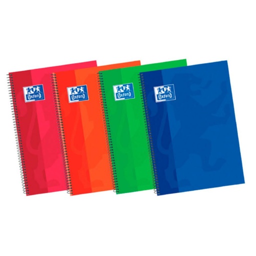 [028589] BLOC OXFORD A5 ESPIRAL TAPA EXTRADURA HORIZONTAL 80 HOJAS 90 G/M²