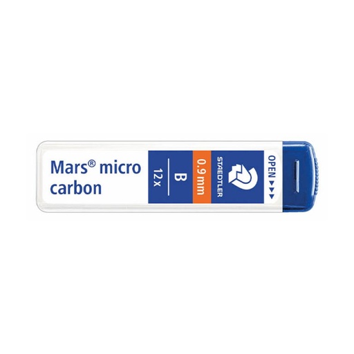 [119704] MINAS MARS MICRO CARBON 250 0,9MM B TUBO 12 UDS STAEDTLER