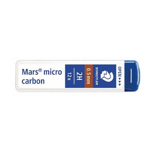 [080090] MINAS MARS MICRO CARBON 250 2H 0,5MM STAEDTLER