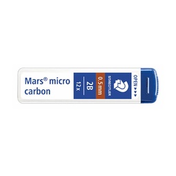 MINAS MARS MICRO GRAFITO 0,5MM  2B TUBO 12 UDS STAEDTLER